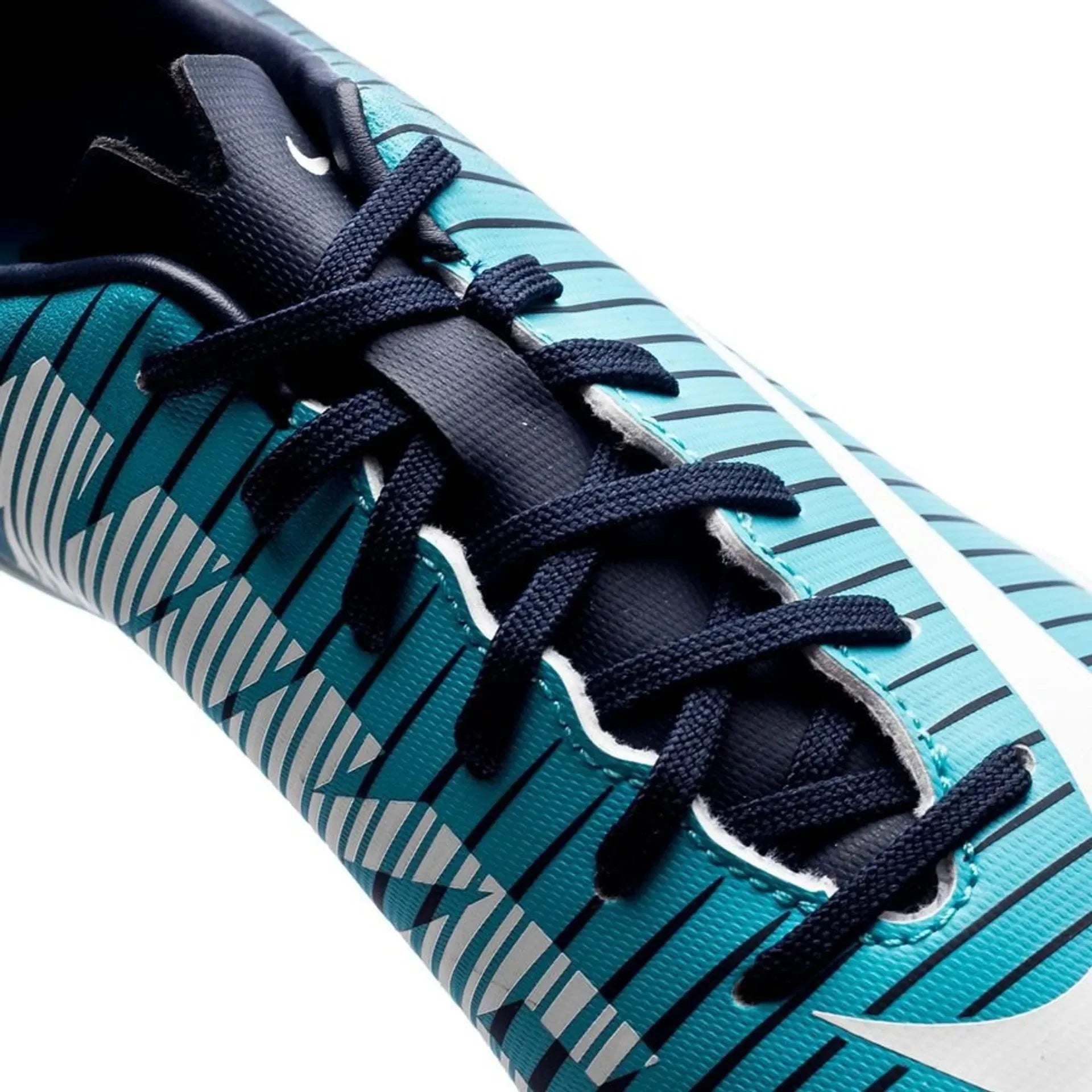 Nike Jr MercurialX Vapor XI IC Indoor Soccer Shoes Obsidian White Gamma Blue