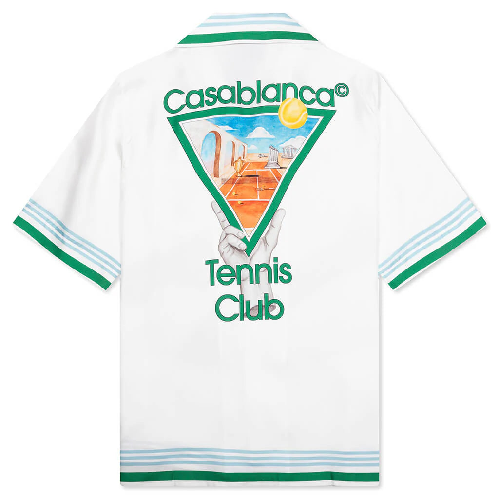 Tennis Icon S S Cuban Collar Shirt Metaphysical