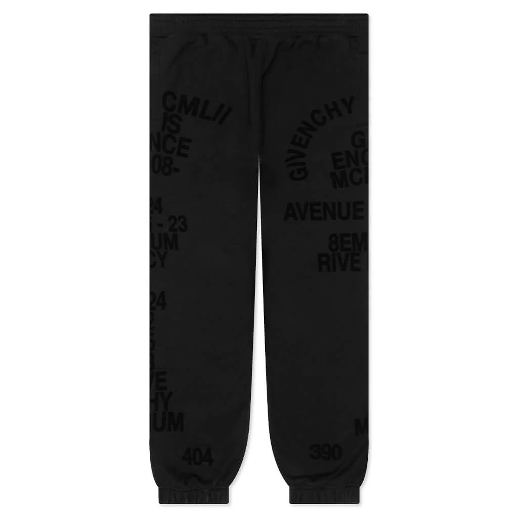 Casual Sweatpant With Elasticated Bottom Black