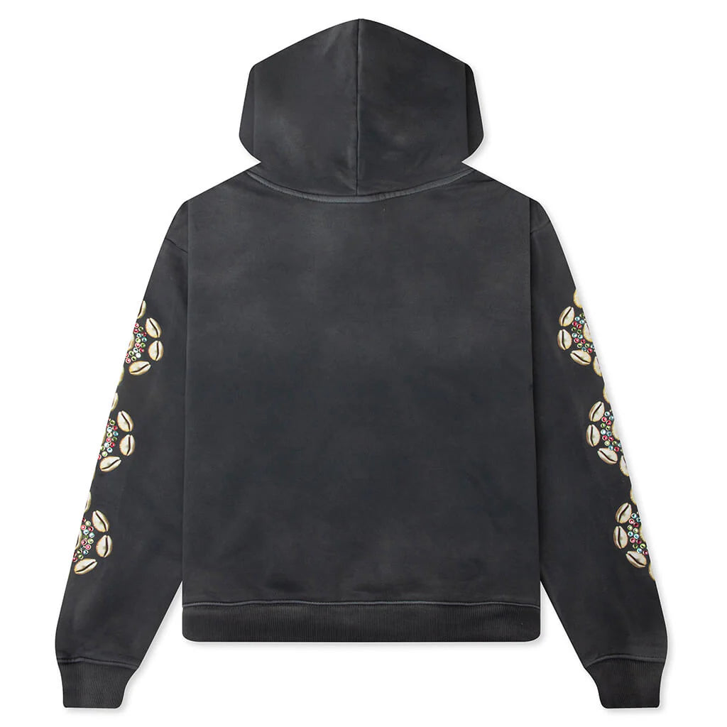 Cowrie Crystal Hoodie Black