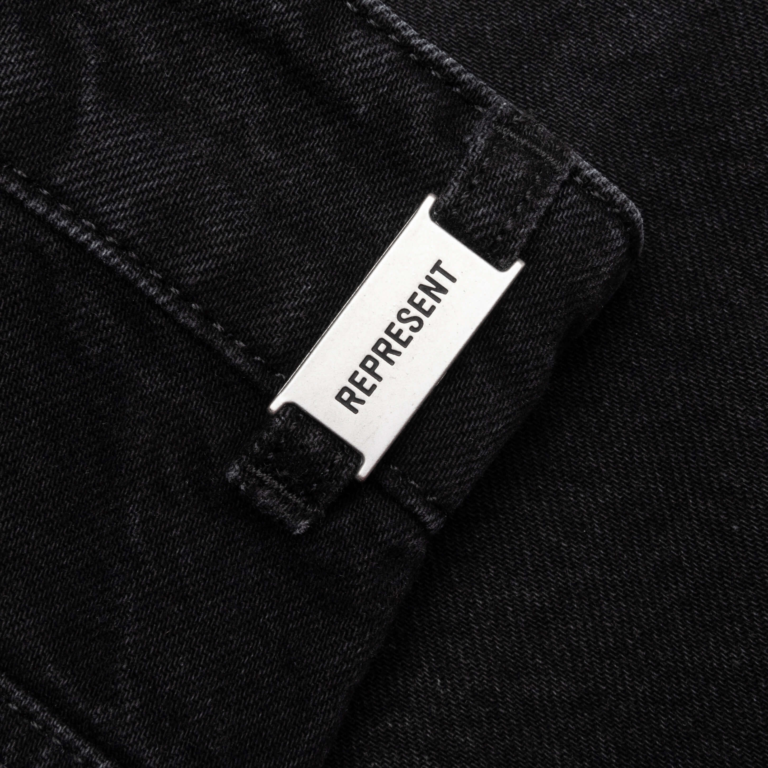 Tailored Denim Shorts Black