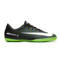 Nike Jr MercurialX Vapor XI IC Indoor Soccer Shoes Black White Electric Green