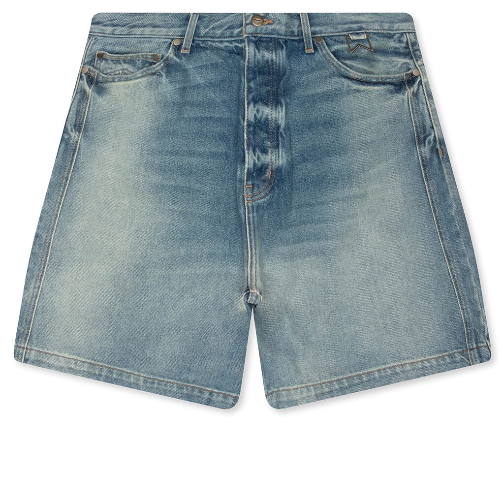 Boxy Traxedo Denim Short Isla Indigo