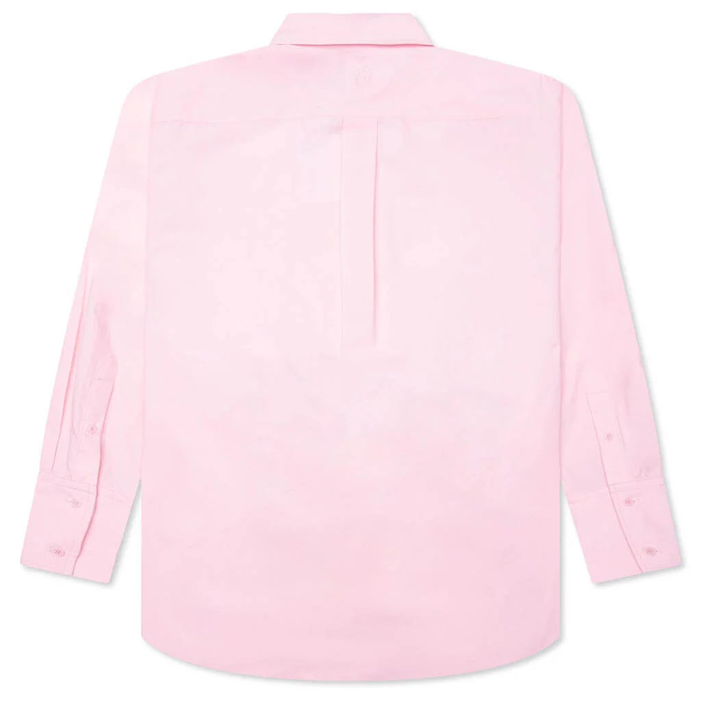 Satin Insert Shirt Rose Pink