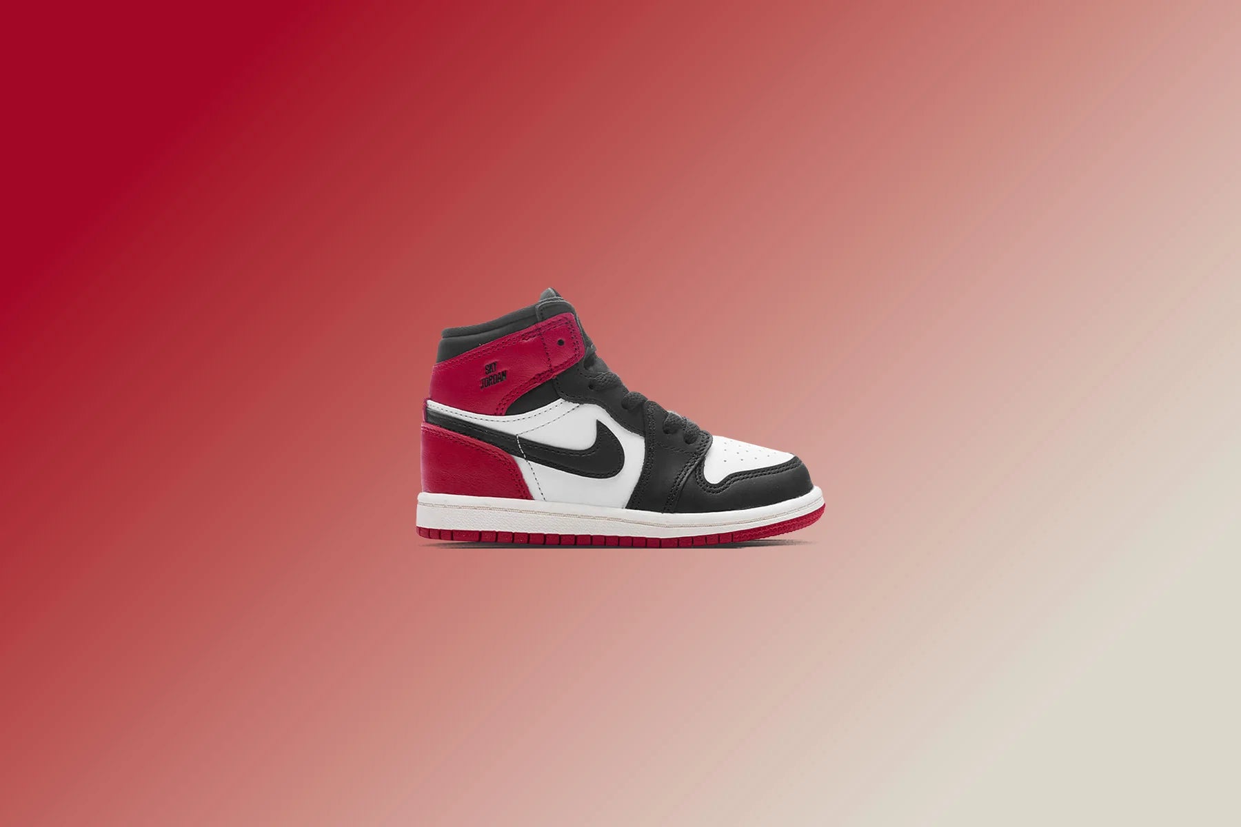 Air Jordan 1 Retro High OG Black Toe Reimagined TD White Black Varsity Red Sail