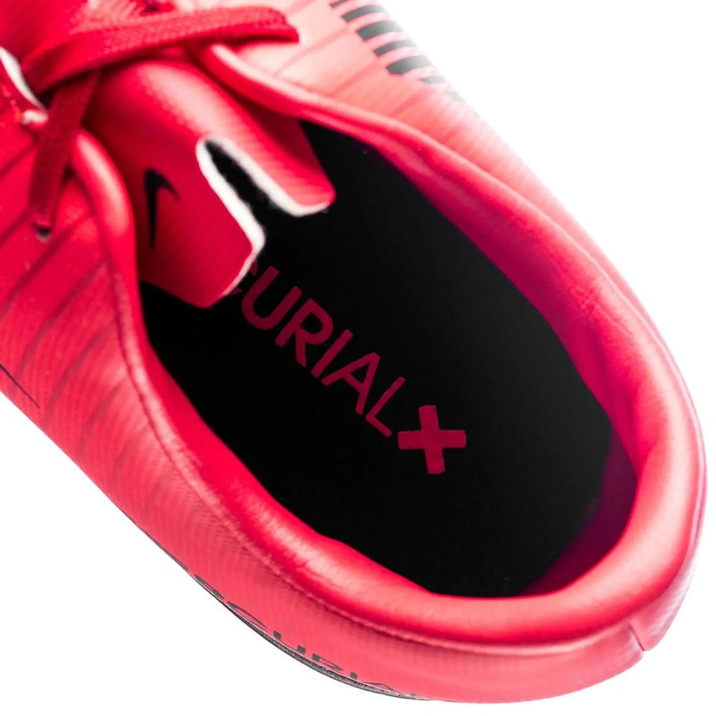 Nike Jr MercurialX Vapor XI IC Indoor Soccer Shoes Fire Red Black