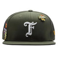 Feature x New Era Old English Scottsdale Snapback Olive Purple