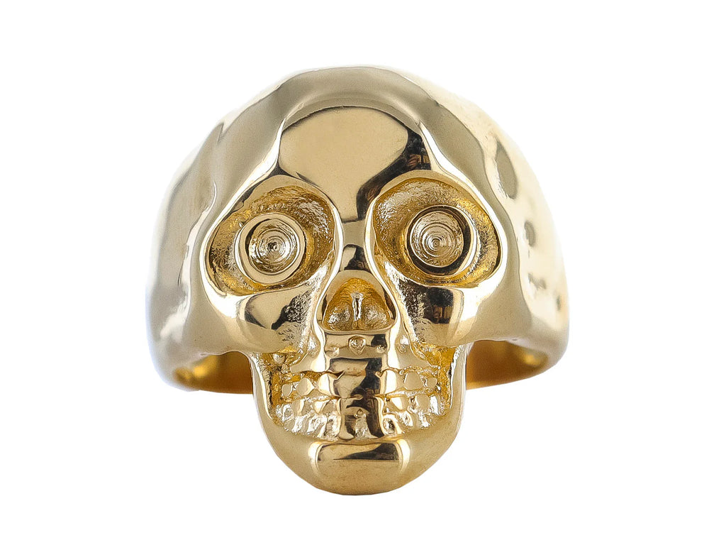 Anillo Roze Calavera Dorado para Hombre