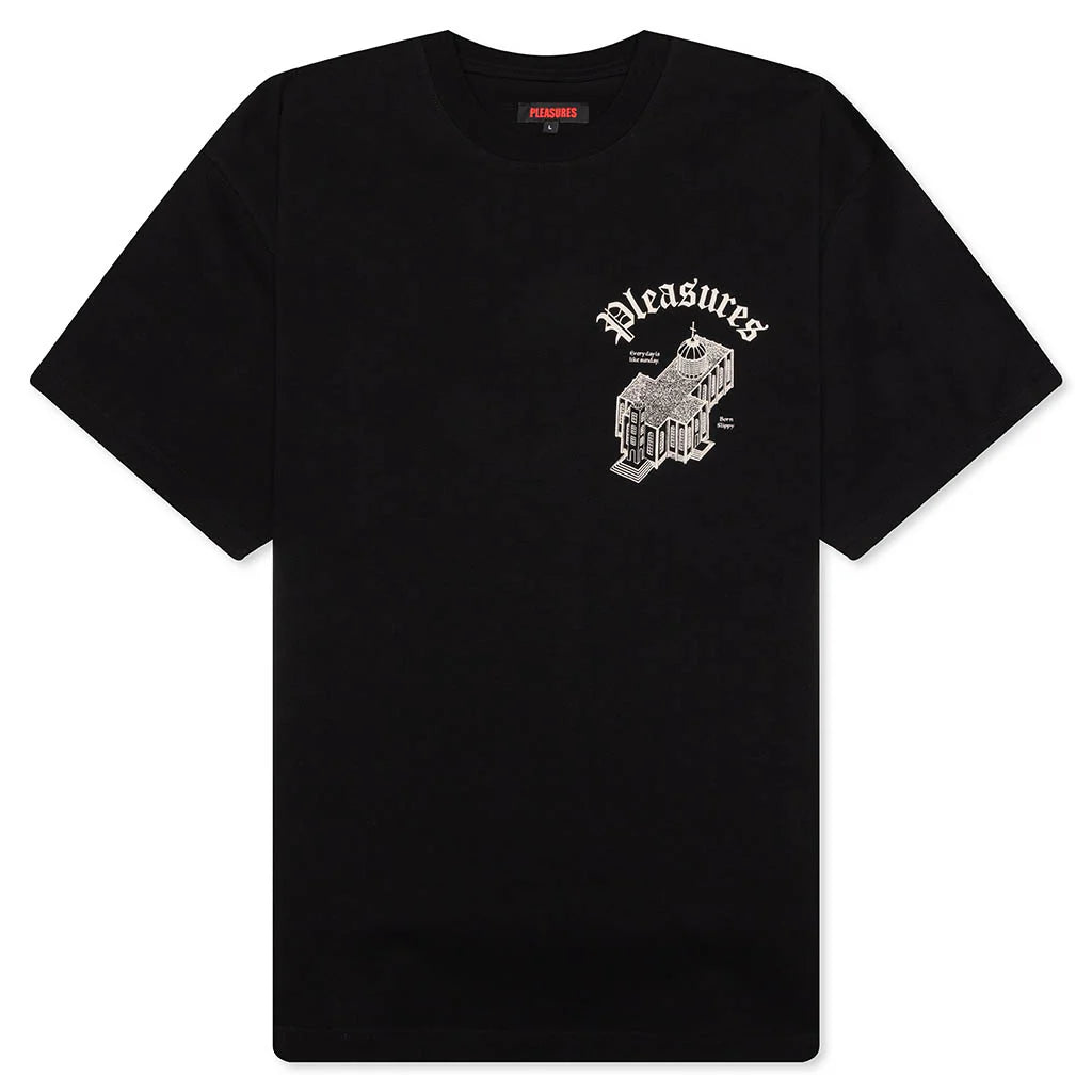 Chapel Heavyweight T Shirt Black