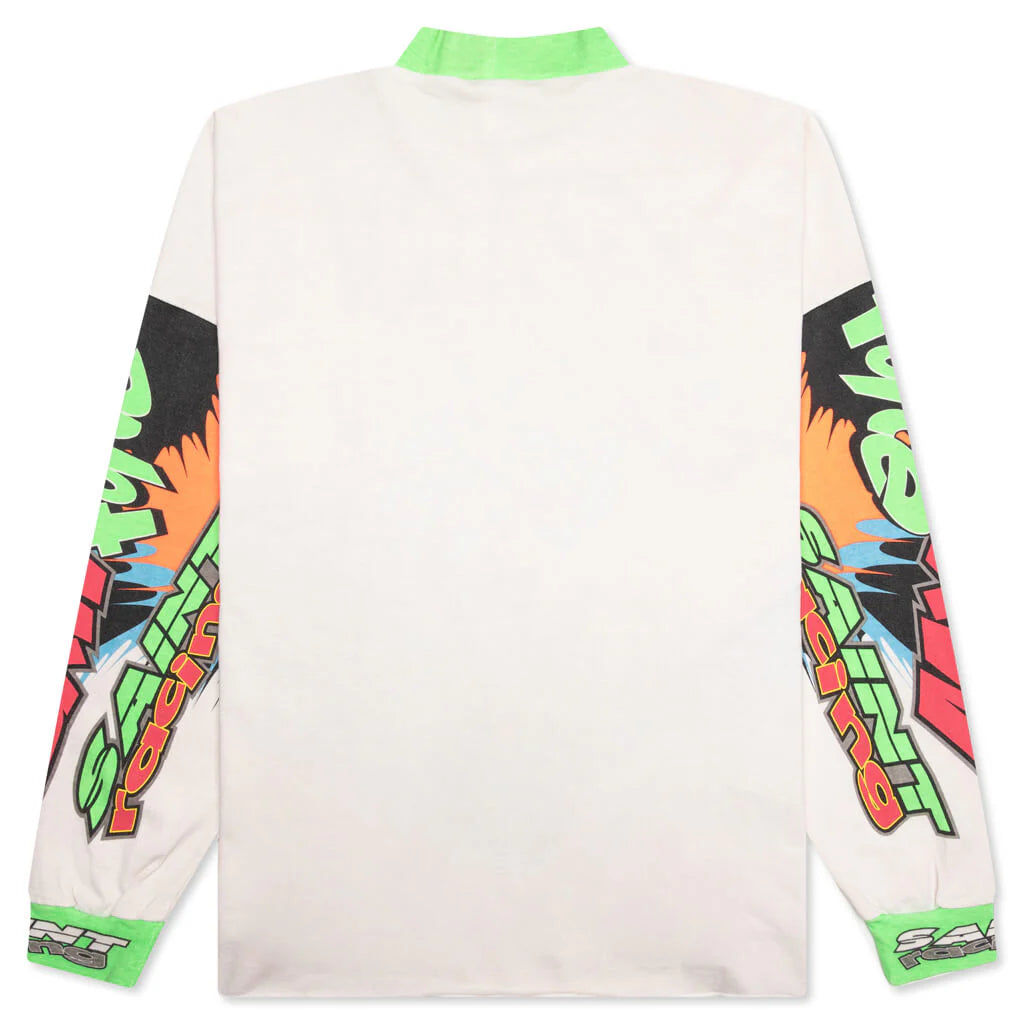 Saint Racing L S Tee White