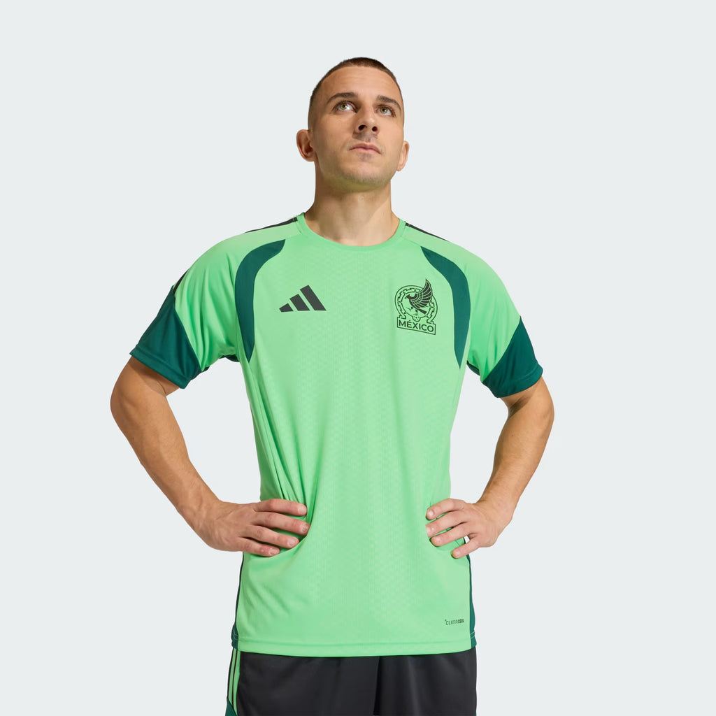 adidas Mexico 26 Tiro Training Mens Soccer Jersey Green