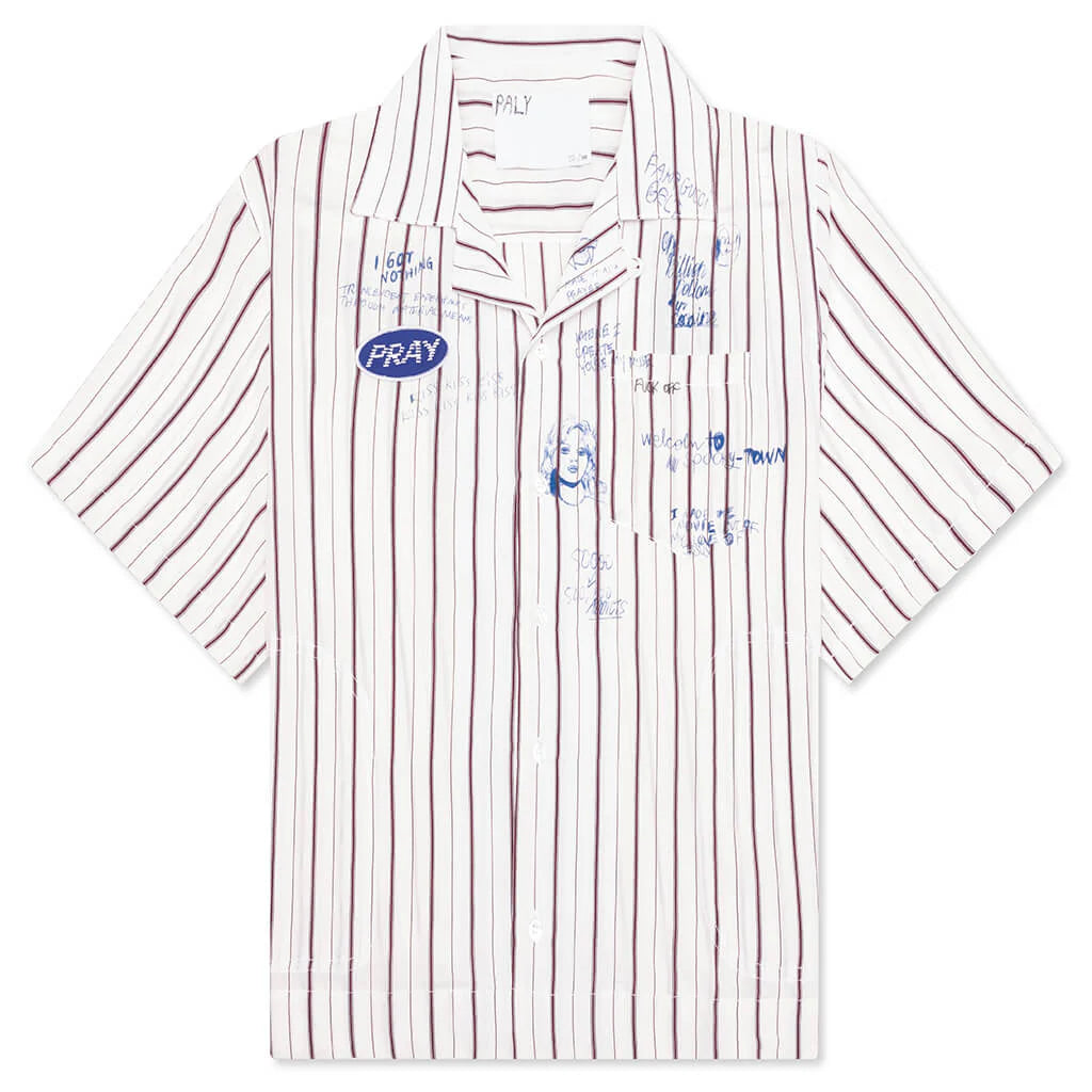 Praying Silk Mechanic Shirt Cream