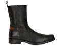 Botas Cuadra de Piel de Venado Negro para Hombre