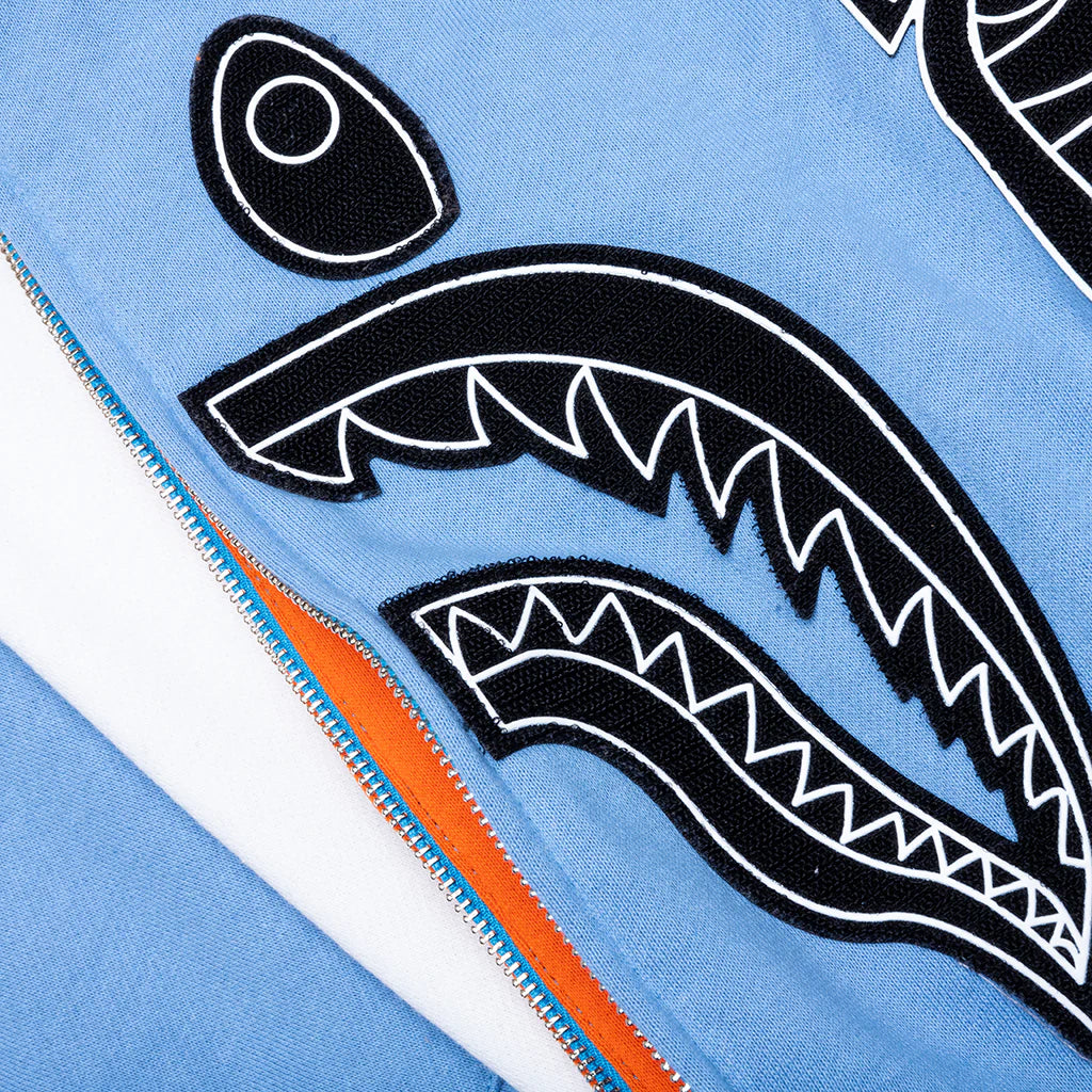 Shark Full Zip Hoodie Indonesia Blue
