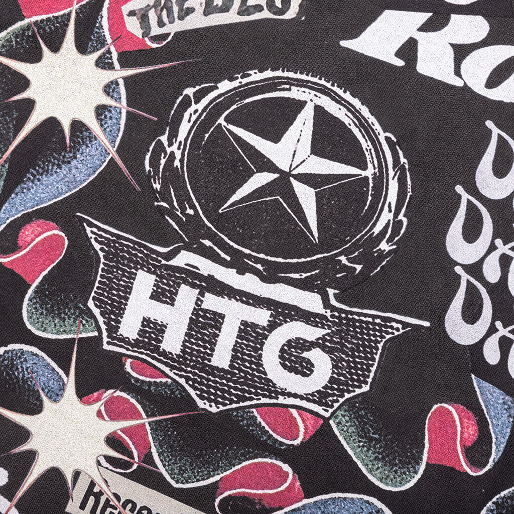 HTG Hotel Collage S S Tee Black