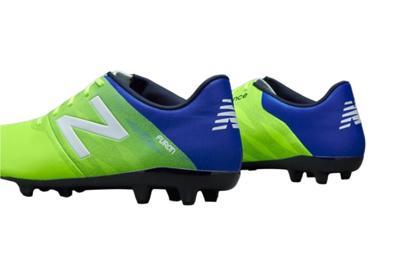New Balance Furon Dispatch FG Firm Ground Soccer Cleats Pacific Blue Toxic Green