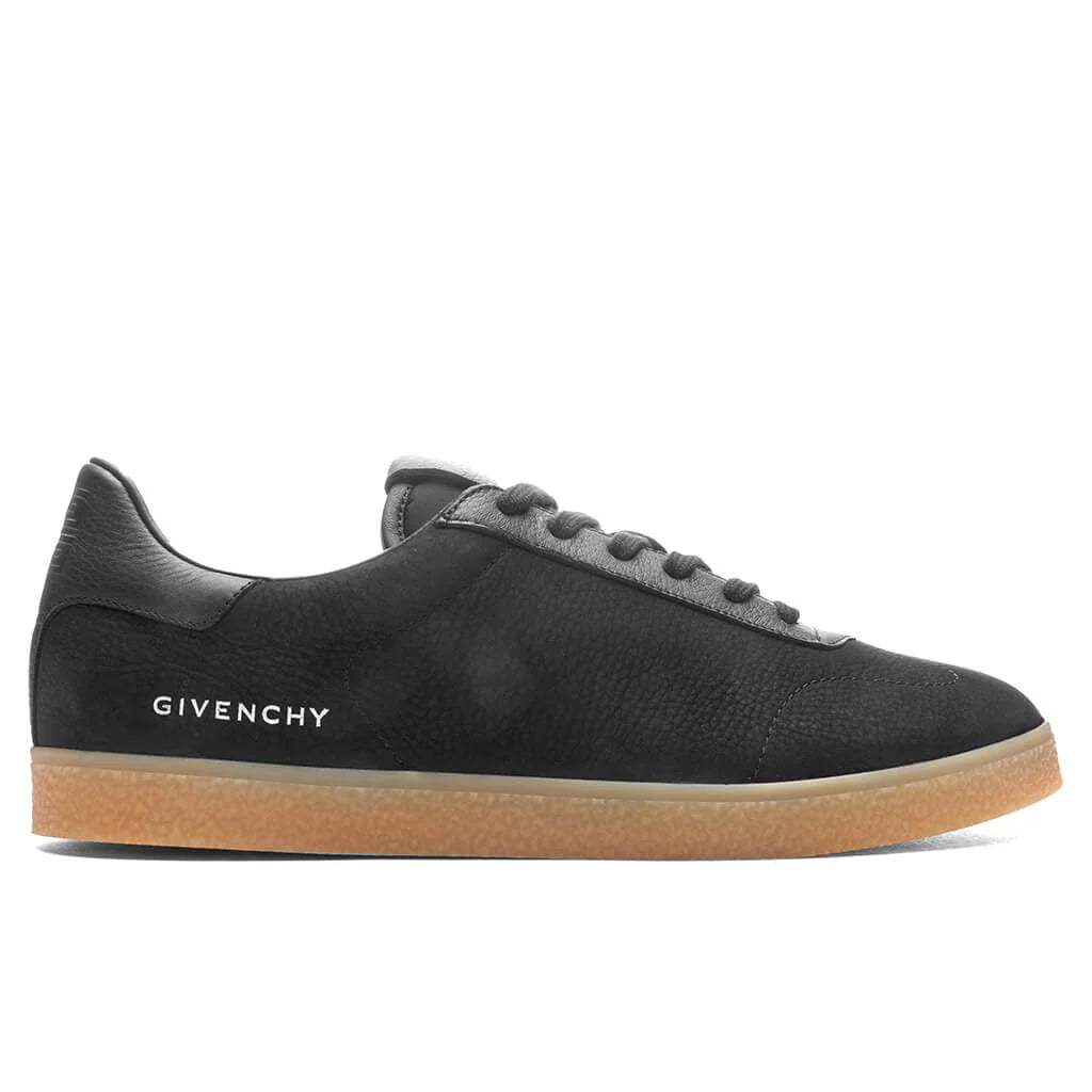 Town Nubuck and Leather Sneakers Black