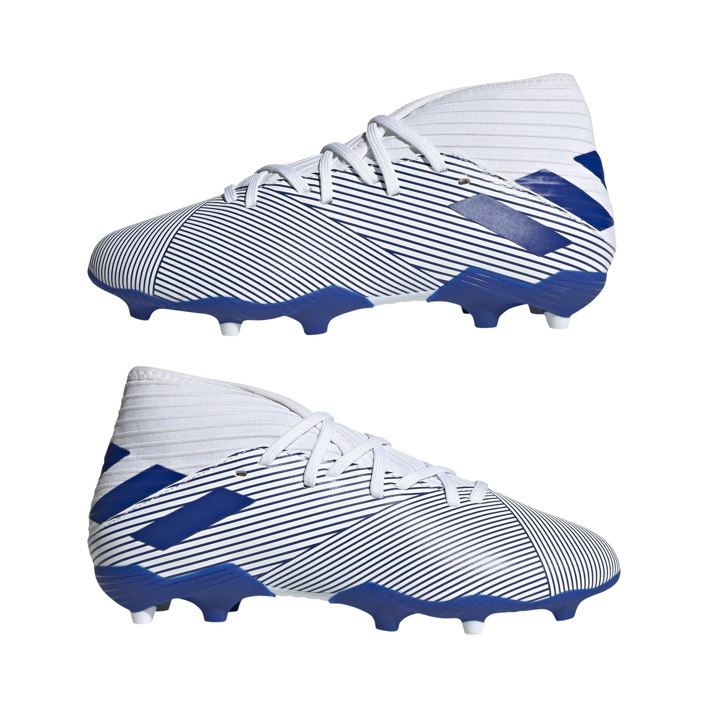 adidas Nemeziz 193 FG Firm Ground Youth Soccer Cleats White Royal