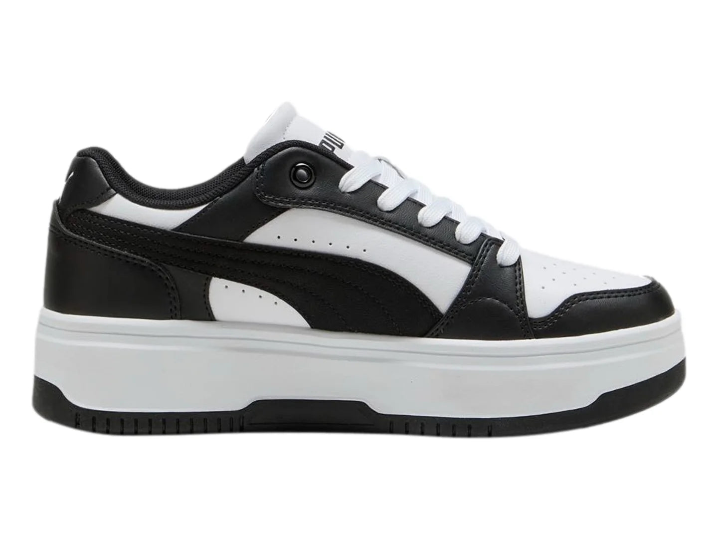 Tenis PUMA Rebound Femme Jr Blanco y Negro para Niño