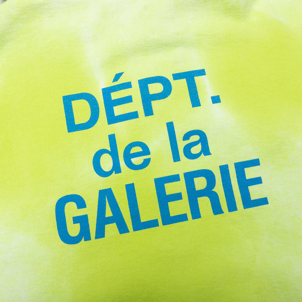 French Zip Hoodie Lime Green