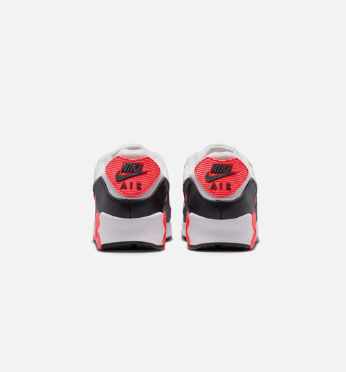 Air Max 90 Infrared 3M Mens Lifestyle Shoe White Cement Grey Infrared Black
