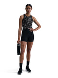 Nike Womens One Fitted Dri FIT Cropped Printed Tank Top