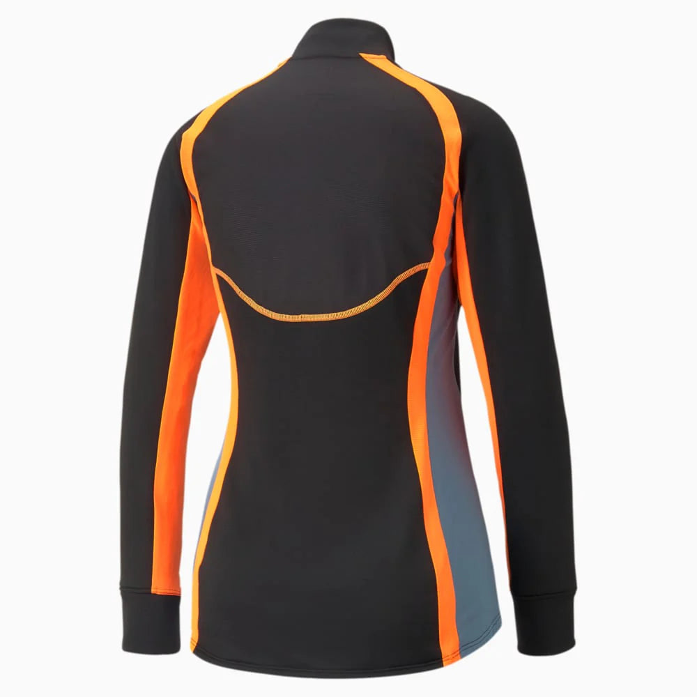 PUMA Womens Individualblaze 1 4 Zip Training Top Black