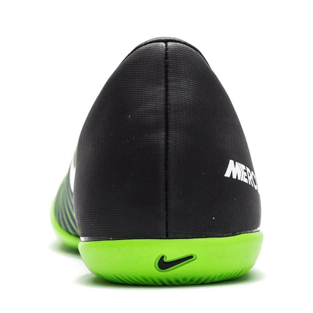 Nike Jr MercurialX Vapor XI IC Indoor Soccer Shoes Black White Electric Green