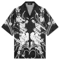 Floral Bowling Shirt Black