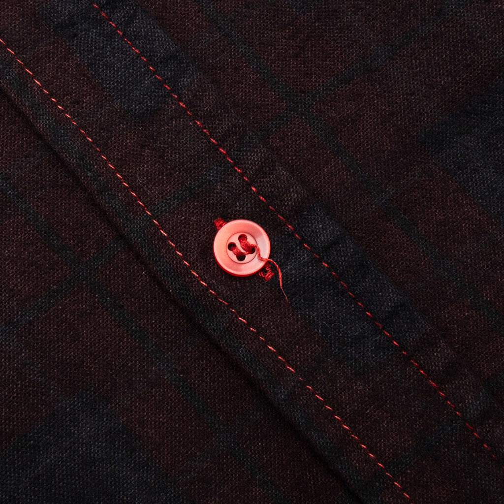 Flannel Shirt 7 Cuts Shirt Over Dye Black