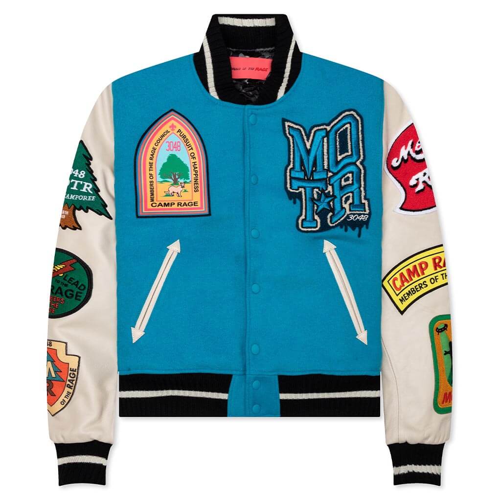 Classic Varsity Jacket Algers Blue