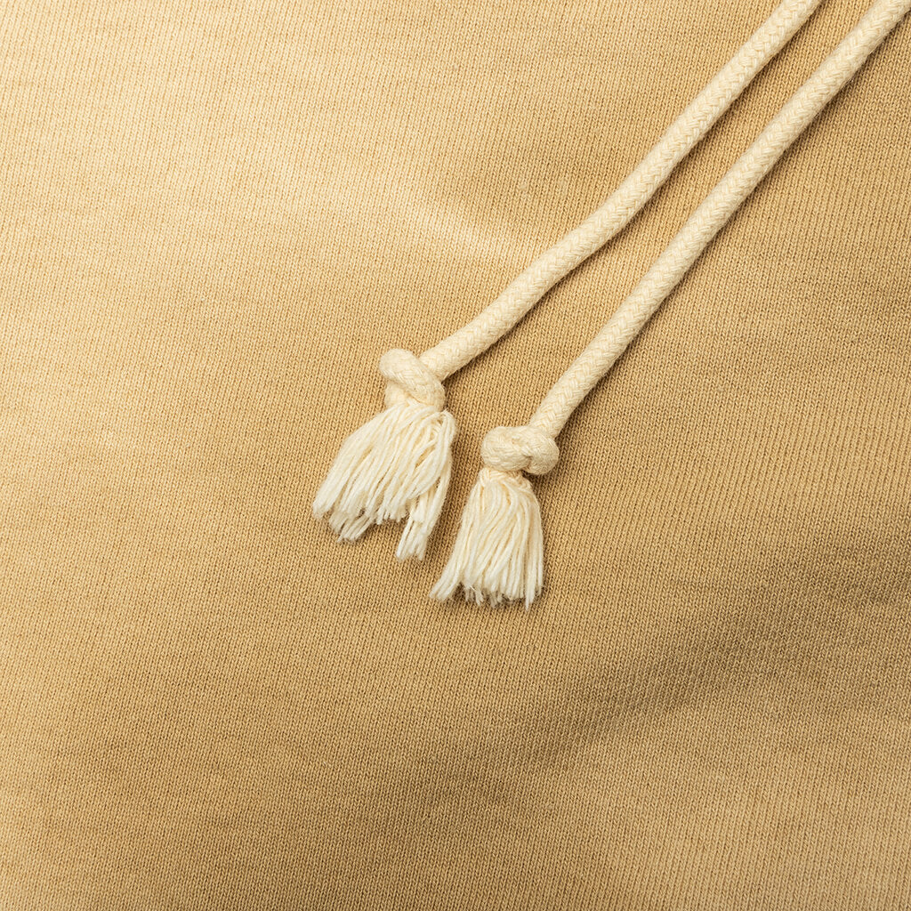 French Zip Hoodie Tan