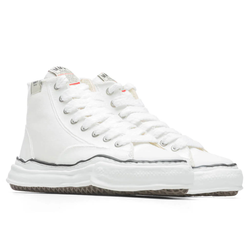 Peterson High OG Sole Rubber Painted Canvas Sneaker White