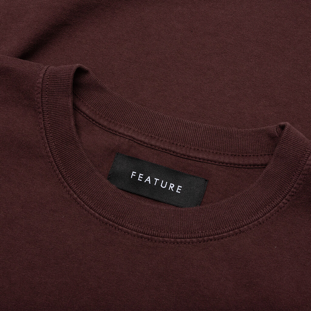 Feature x Wynn Logo Lock Up Tee Huckleberry