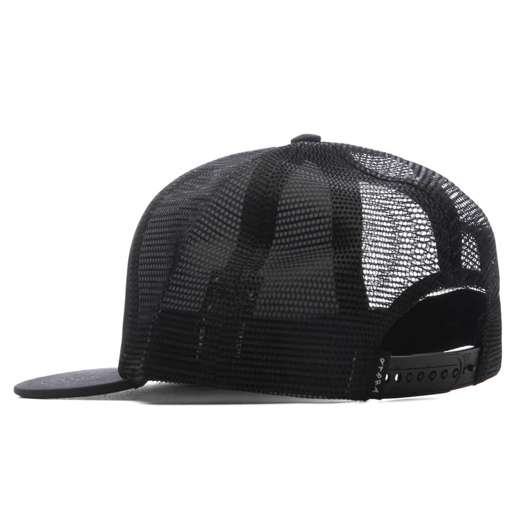 Measuring Tape Logo 5 Panel Hat Black