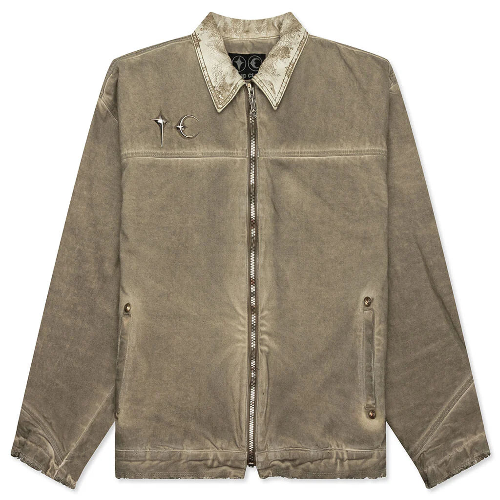 Washed Work Jacket Beige