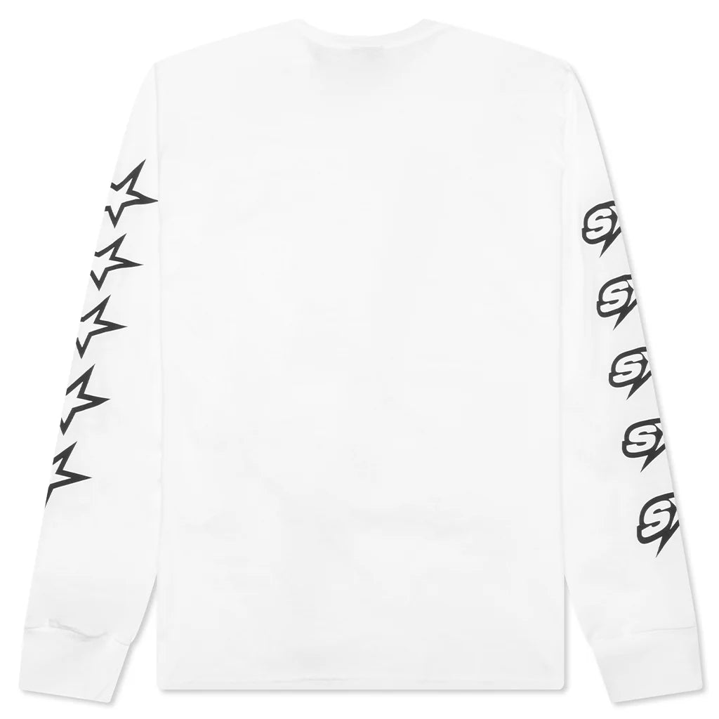 Speedway L S Tee White