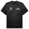 Metallica 40 Year Anniversary S S T Shirt Stained Black