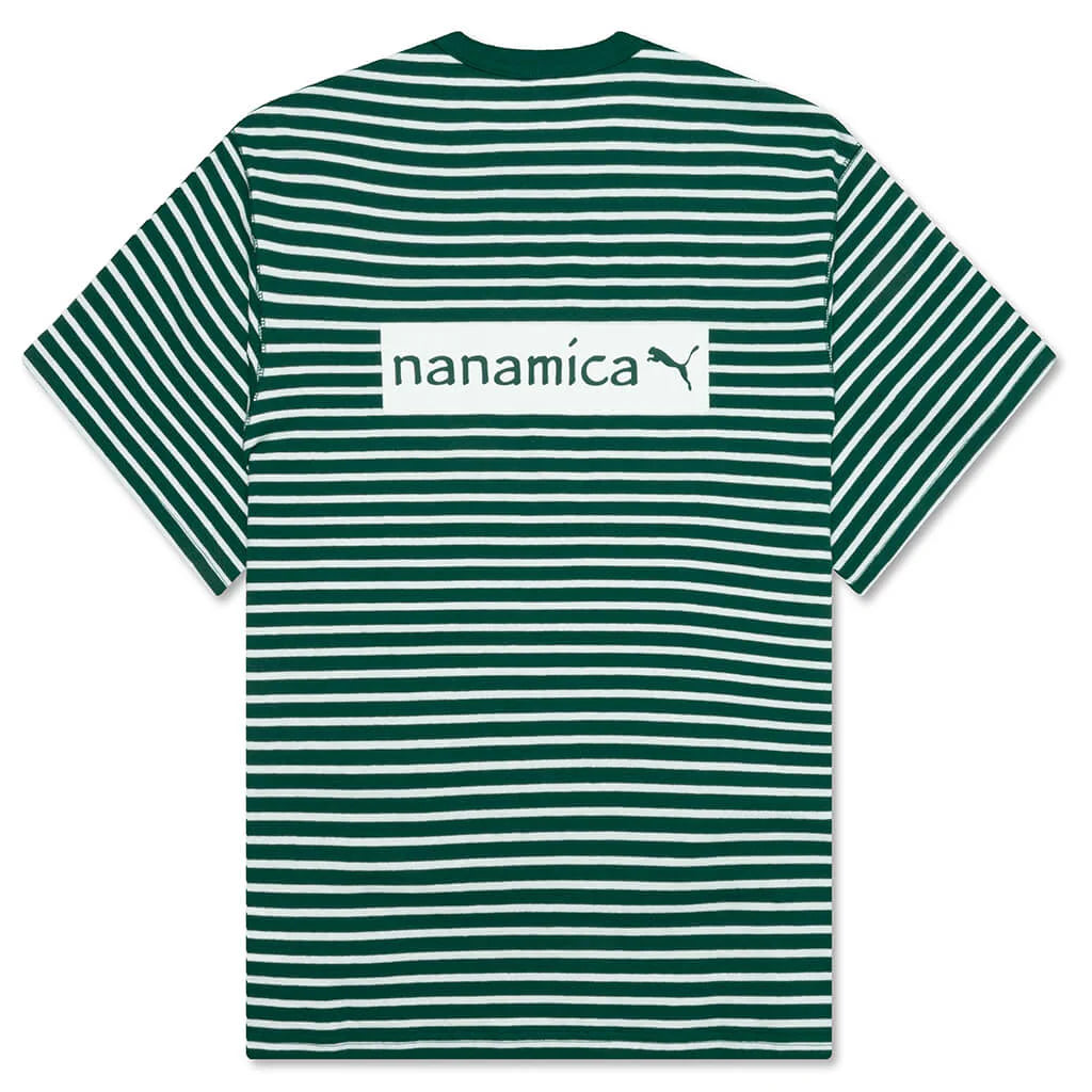 Puma x Nanamica Striped Tee Green