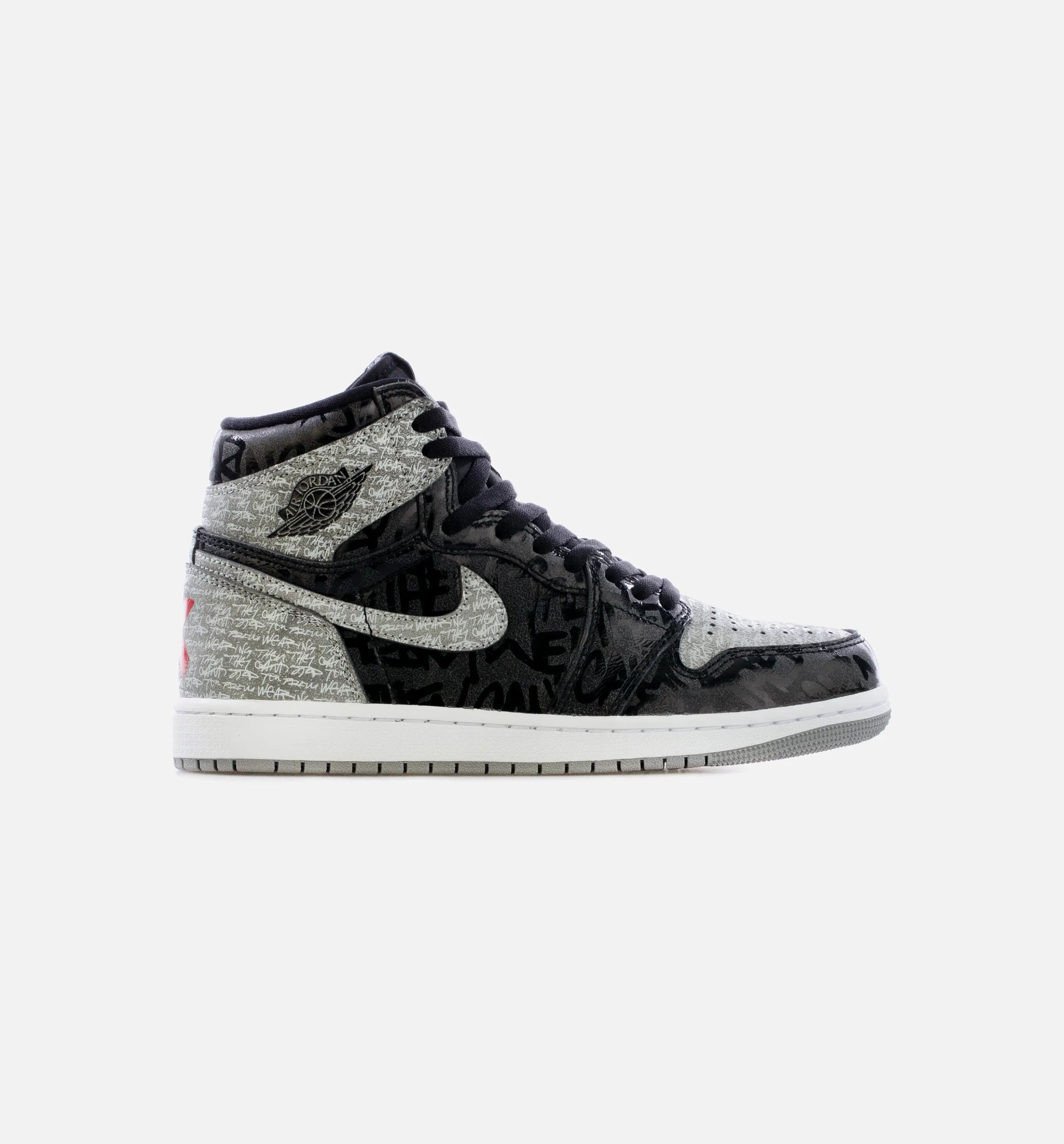 Air Jordan 1 OG Rebellionaire Mens Lifestyle Shoe Black Silver Limit One Per Customer