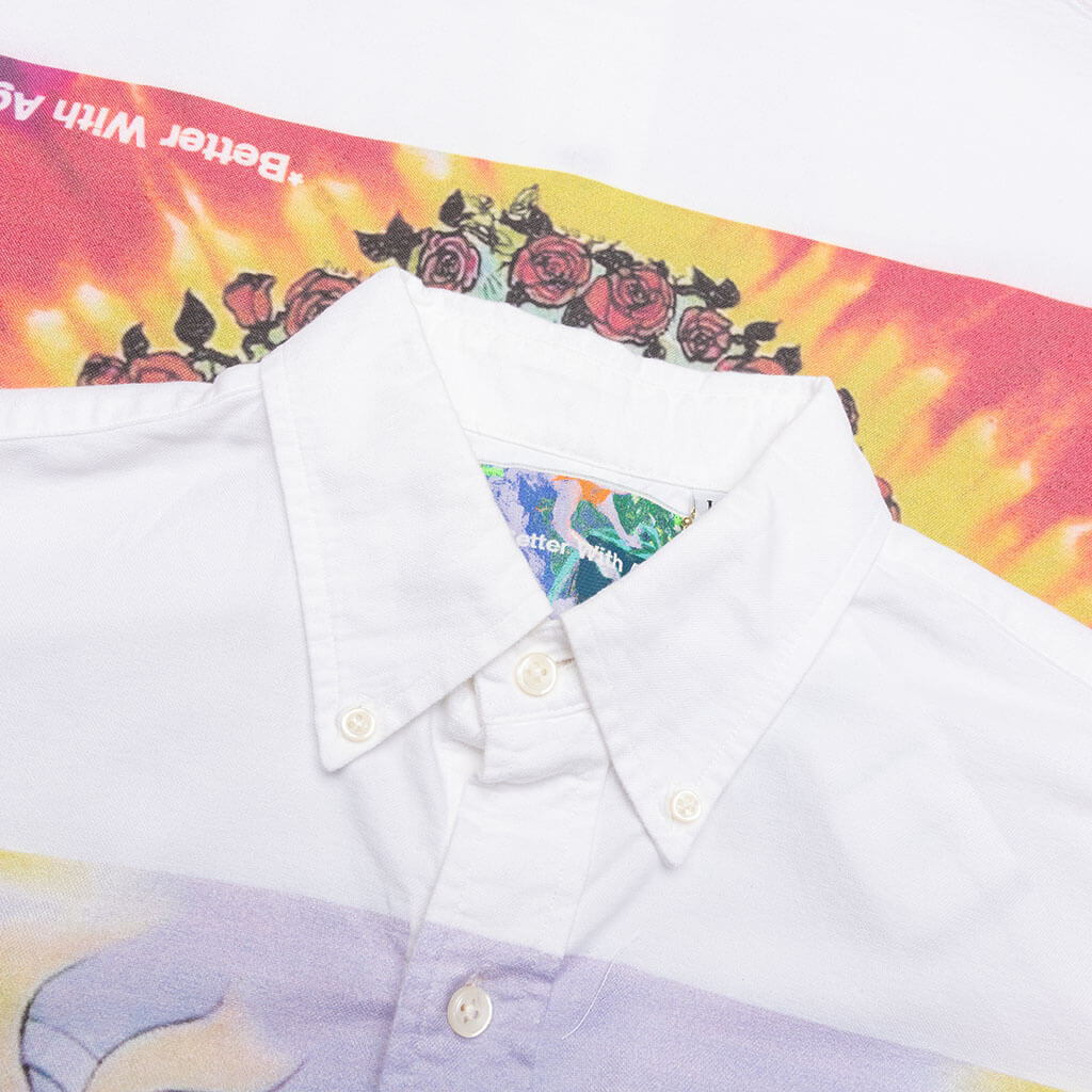 Road Trip Button Down Shirt White
