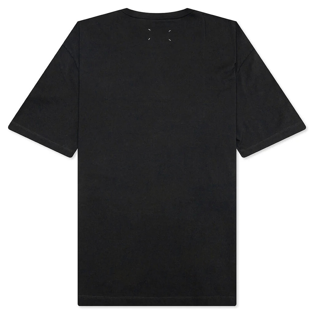 Glitch Logo T Shirt Washed Black