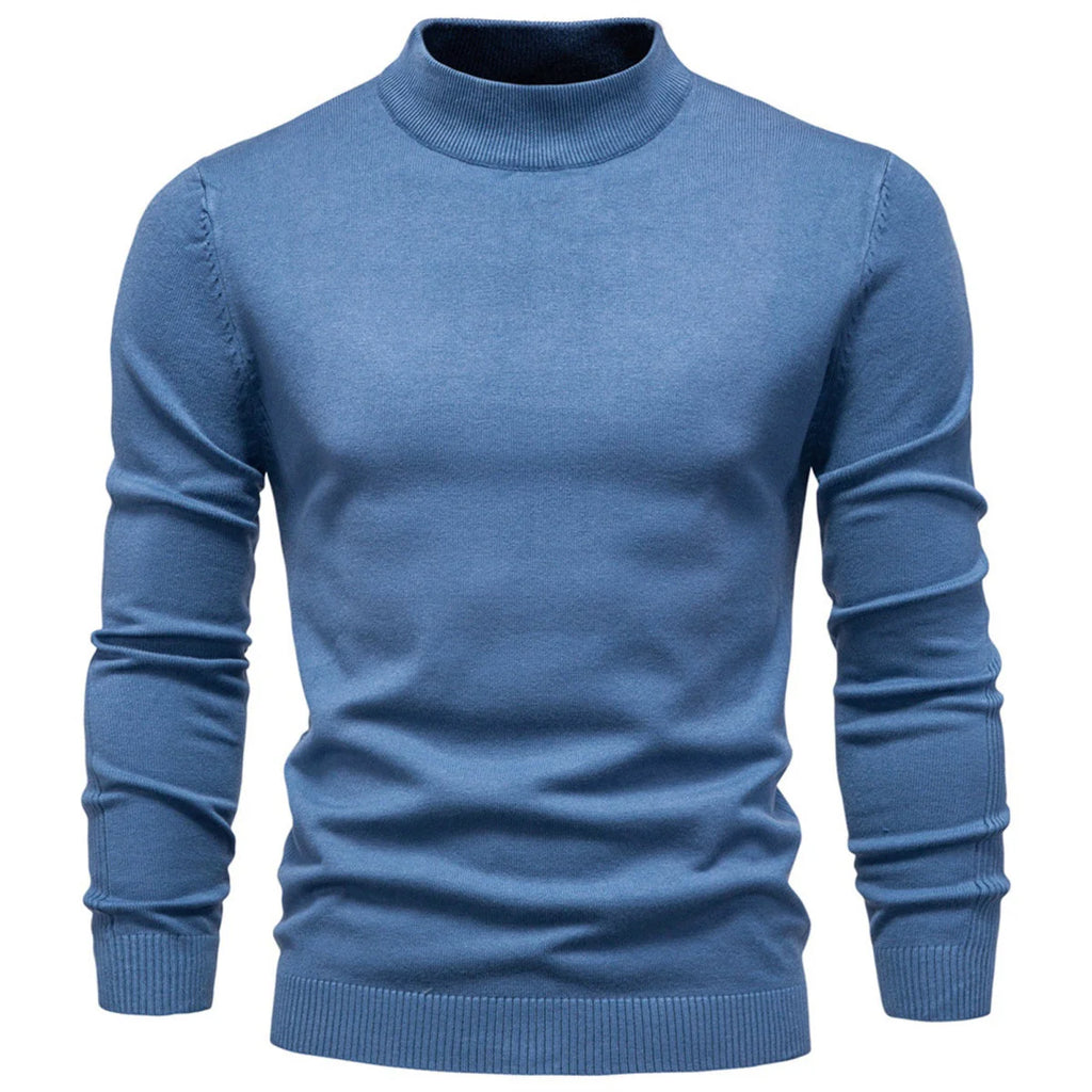 Mens Mockneck Pullover Sweater