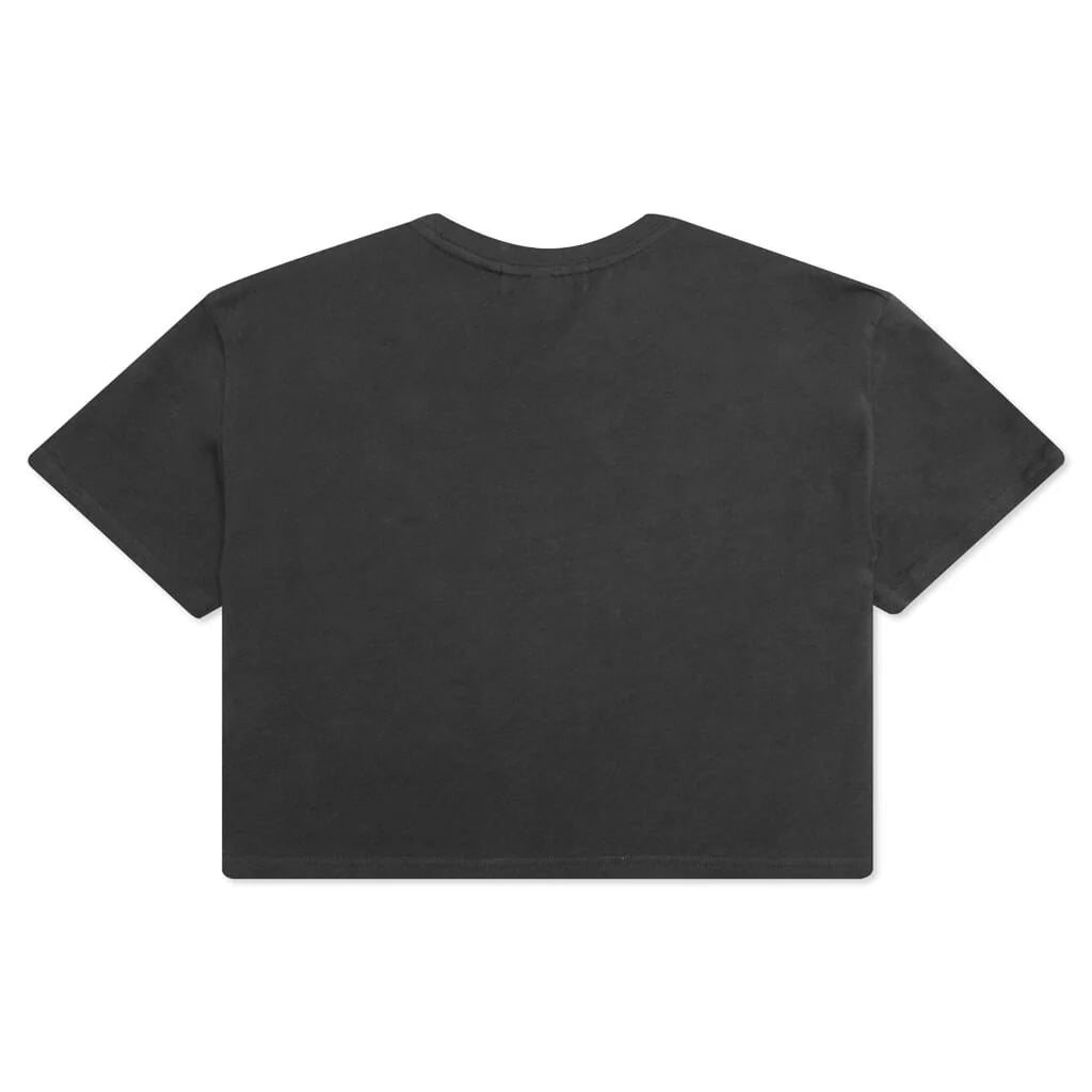 Womens Crop Top Charcoal