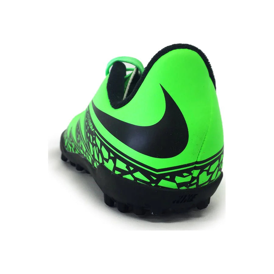 Nike Junior HyperVenom Phelon II TF Tuft Soccer Cleats Green Black