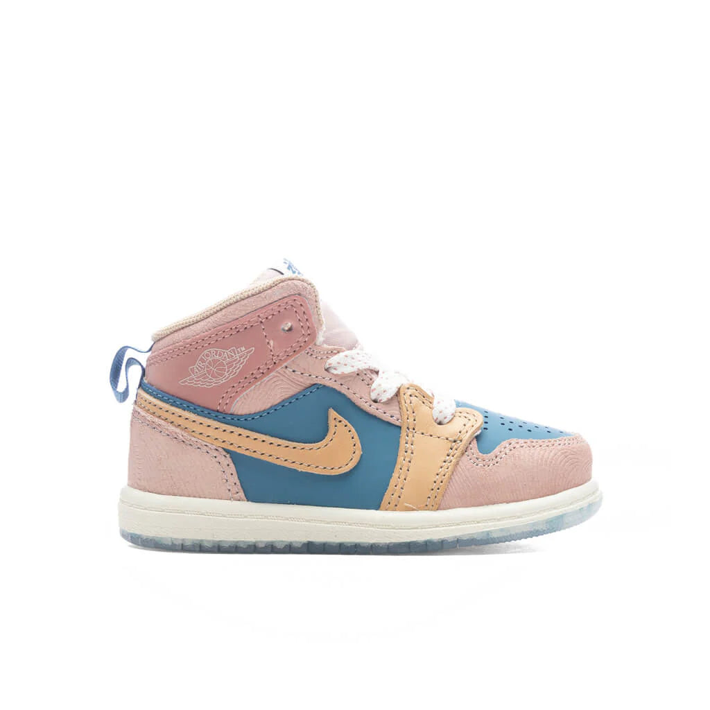 Jordan 1 Mid SS TD Zen Aegean Storm Hemp Pink Oxford