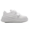 Velcro Strap Platform Sneakers Optic White