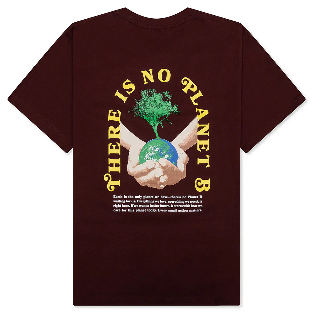 There Is No Planet B Tee Bitter Chocolate