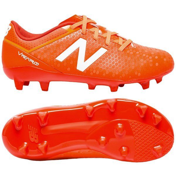 New Balance Visaro Control FG JNR Firm Ground Soccer Cleats Lava