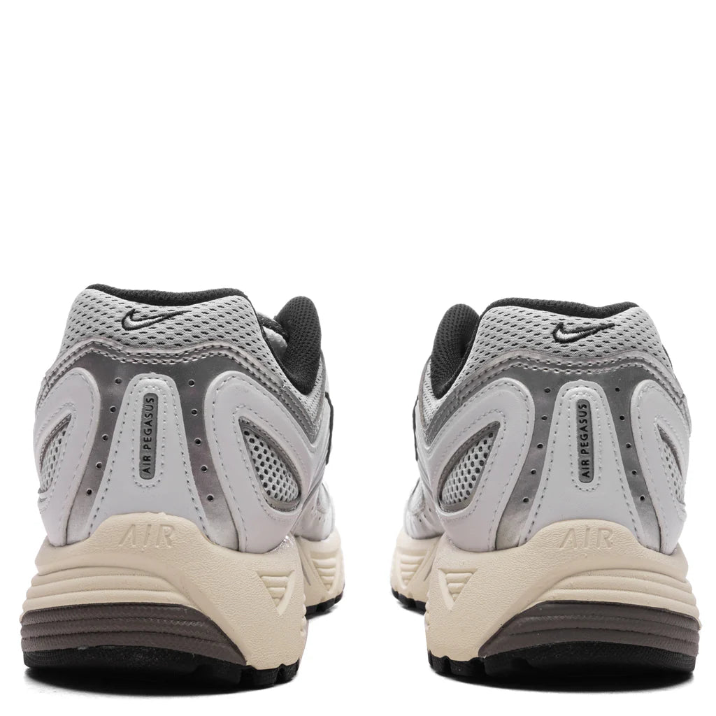 Womens Air Pegasus 2005 White Metallic Silver Coconut Milk Black